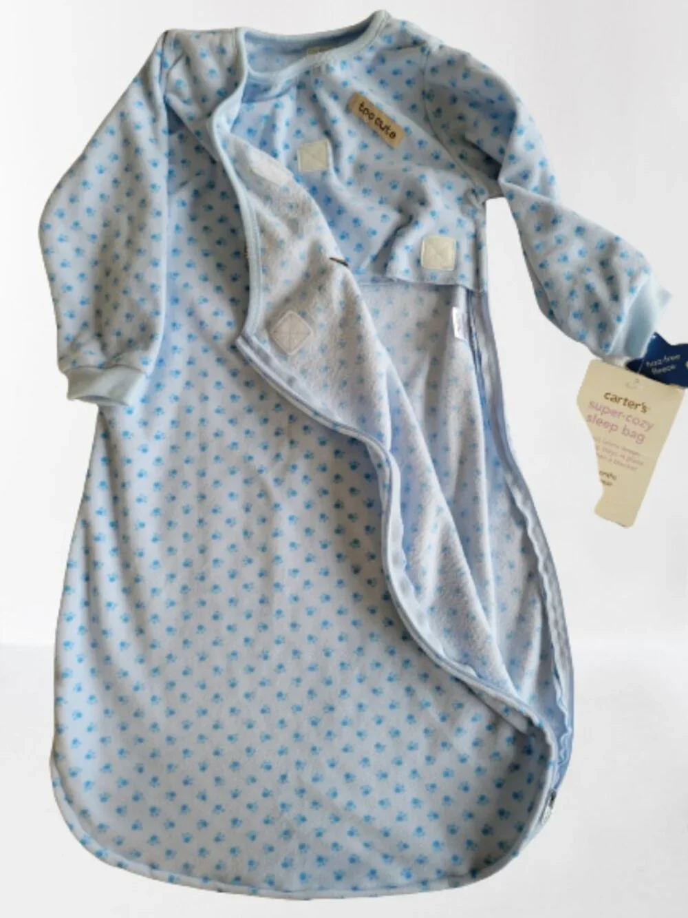 New Carter's Baby Sleep bag / Blue / Size: 0-9 Months